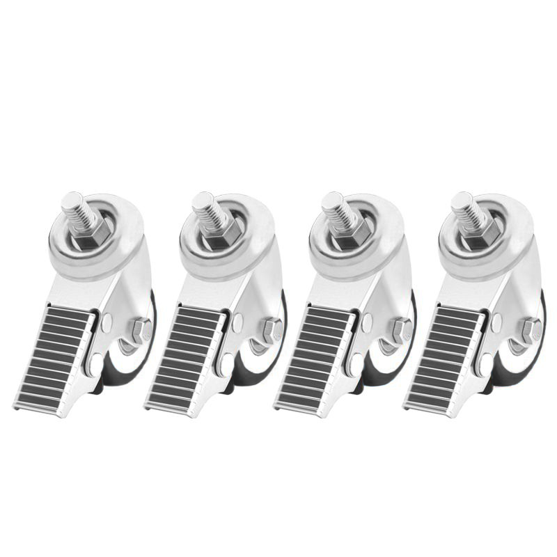 Rollensatz für Stühle Basic 4er Set – Metall-Gummi
