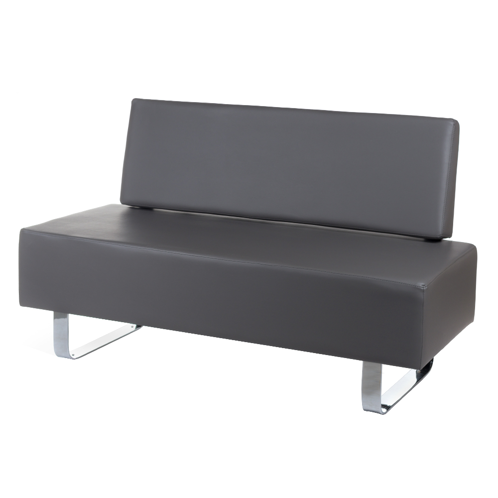 Premium Wartezimmer-Sofa Grau - Elegante Empfangsmöbel für Salons
