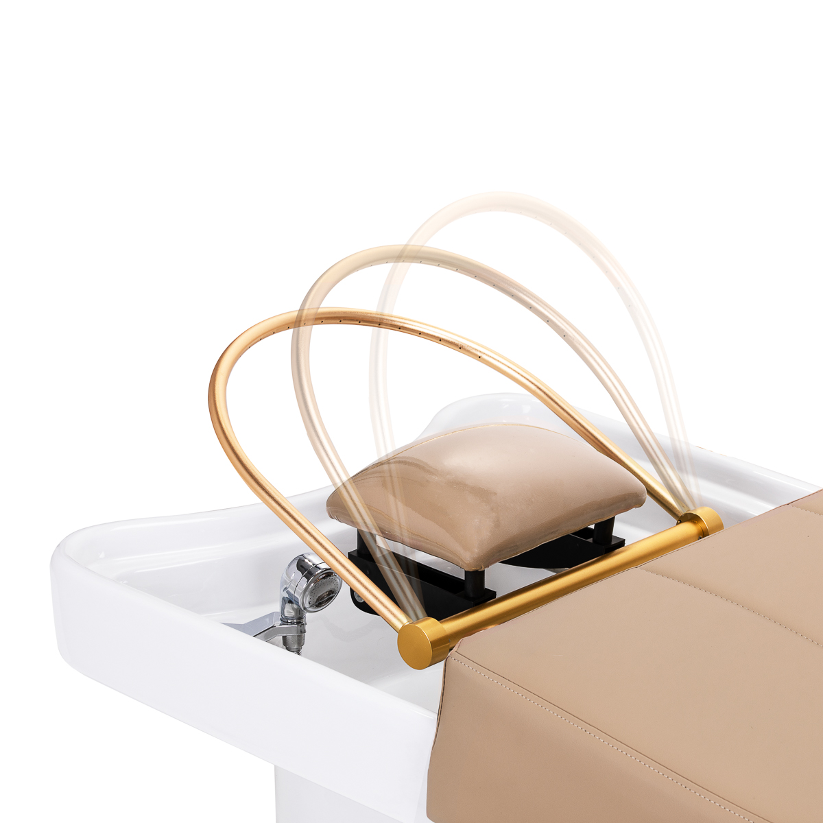 Gabbiano Friseurwaschbecken Liege Head Spa 017 beige – SPA-Liege