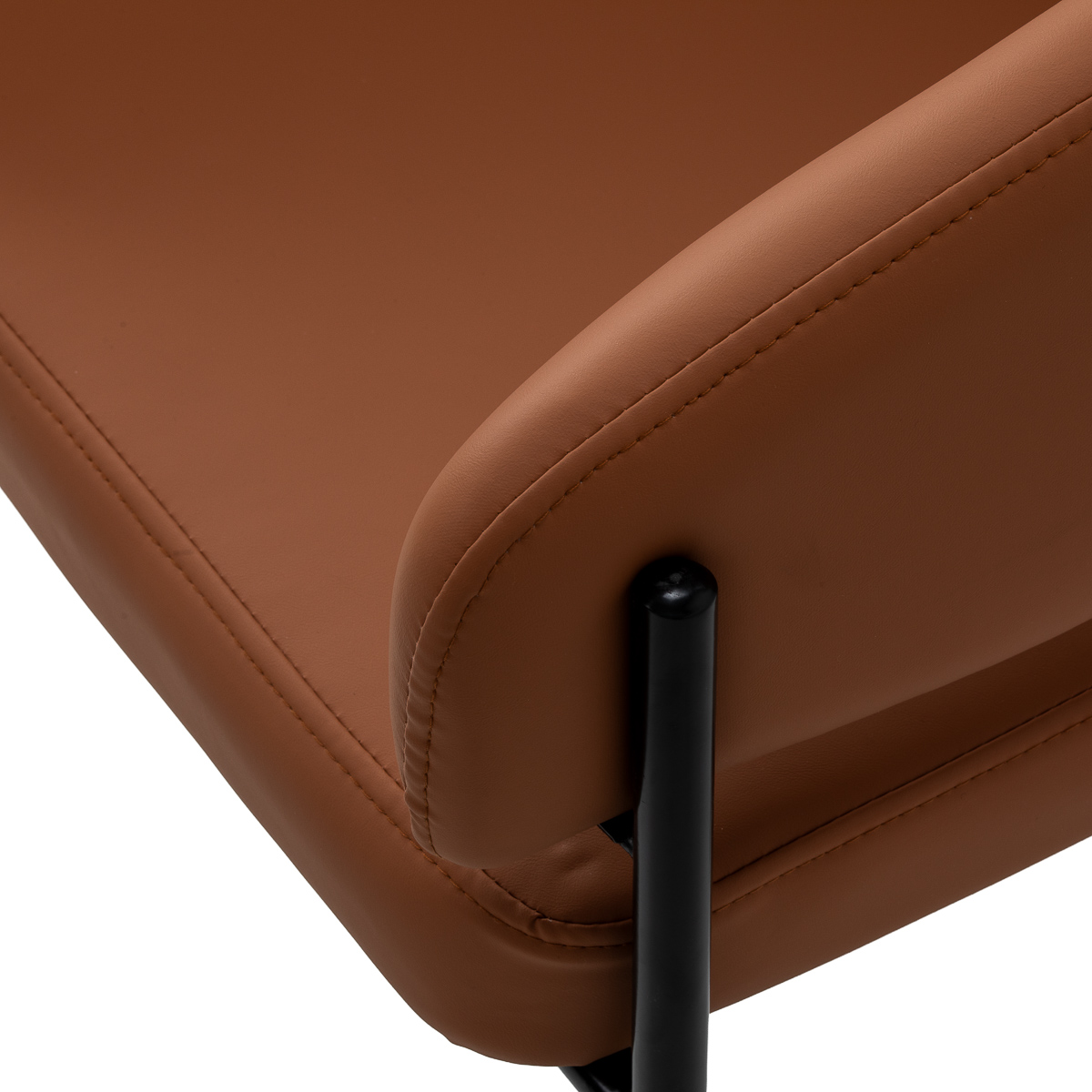 4Rico Novo Stuhl braun – Moderner Wartezimmerstuhl