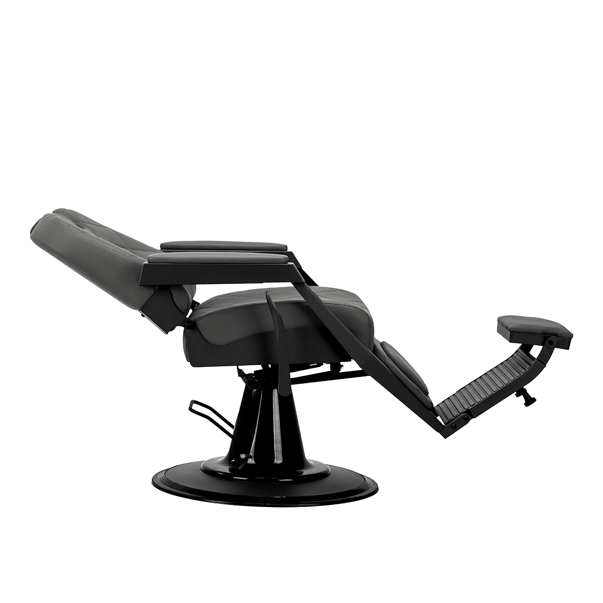 Gabbiano Bruno Barberstuhl Grau – Friseurstuhl mit Hydraulik