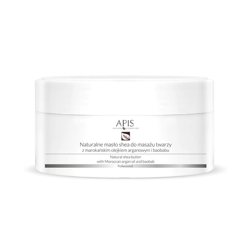 Apis natürliche Sheabutter mit Arganöl - Premium Gesichtsmassage Creme 100g