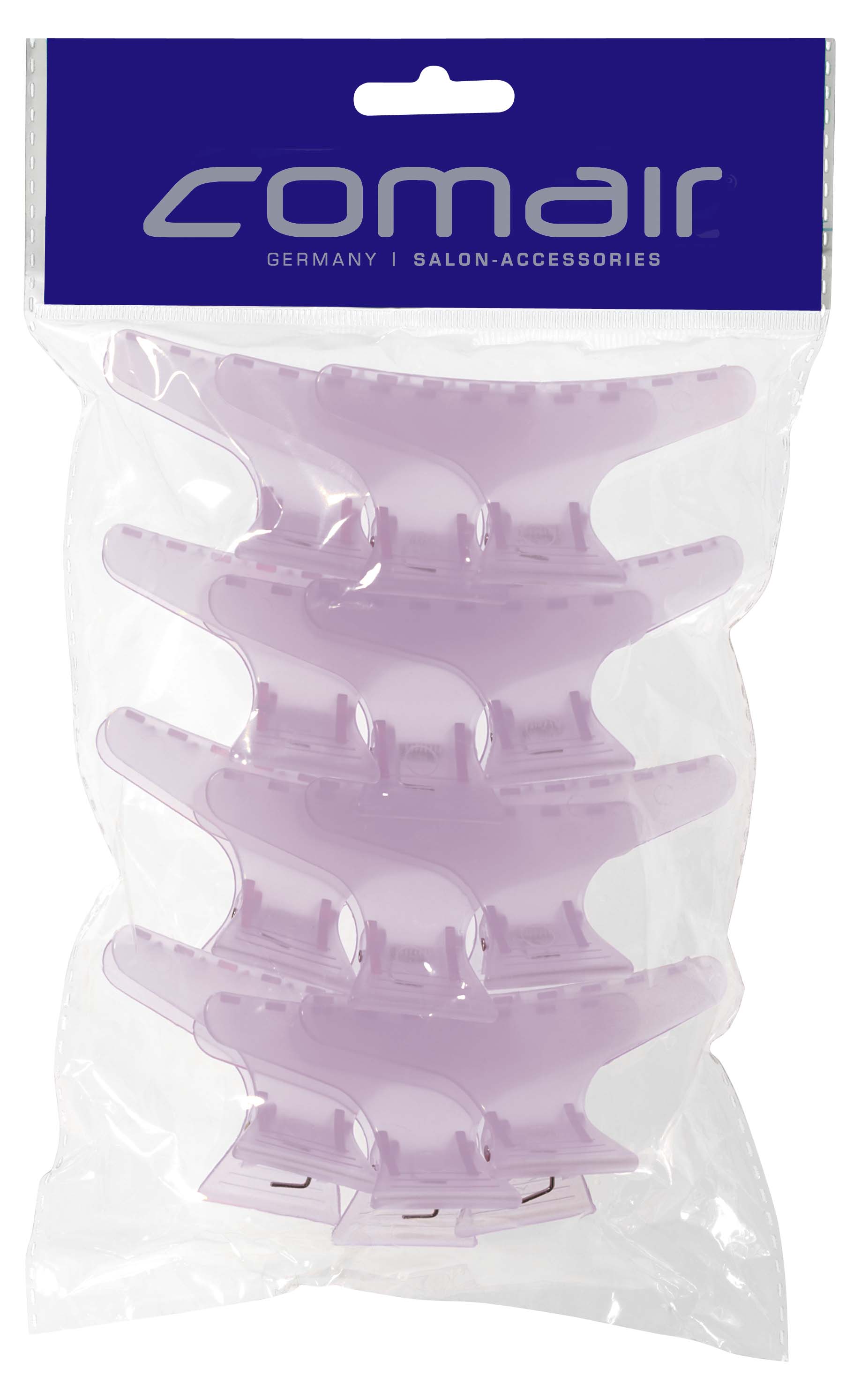 Abteilklammern Flieder Plastik Friseur 02 Packung