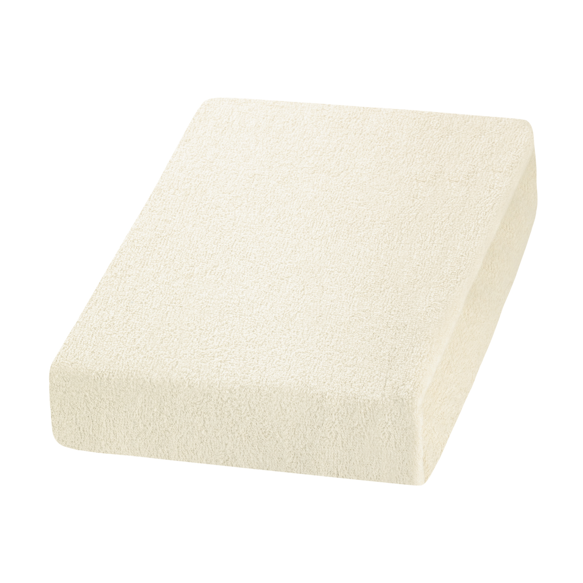 Frottee Creme Tagesdecke 70x190 cm – elastisch