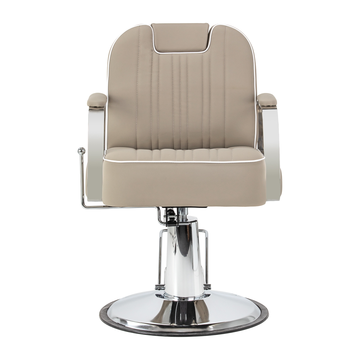 Gabbiano Barberstuhl Rufo Beige - Hydraulische Höhenverstellung