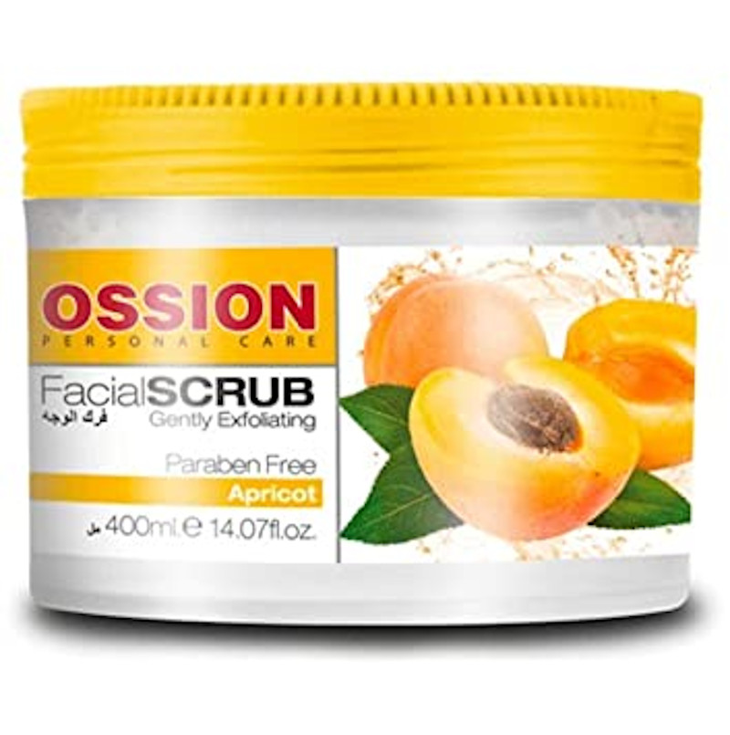 OSSION-apricot-facial-scrub OSSION "No-Paraben" Apricot Gesichts- und Handcreme 400ml