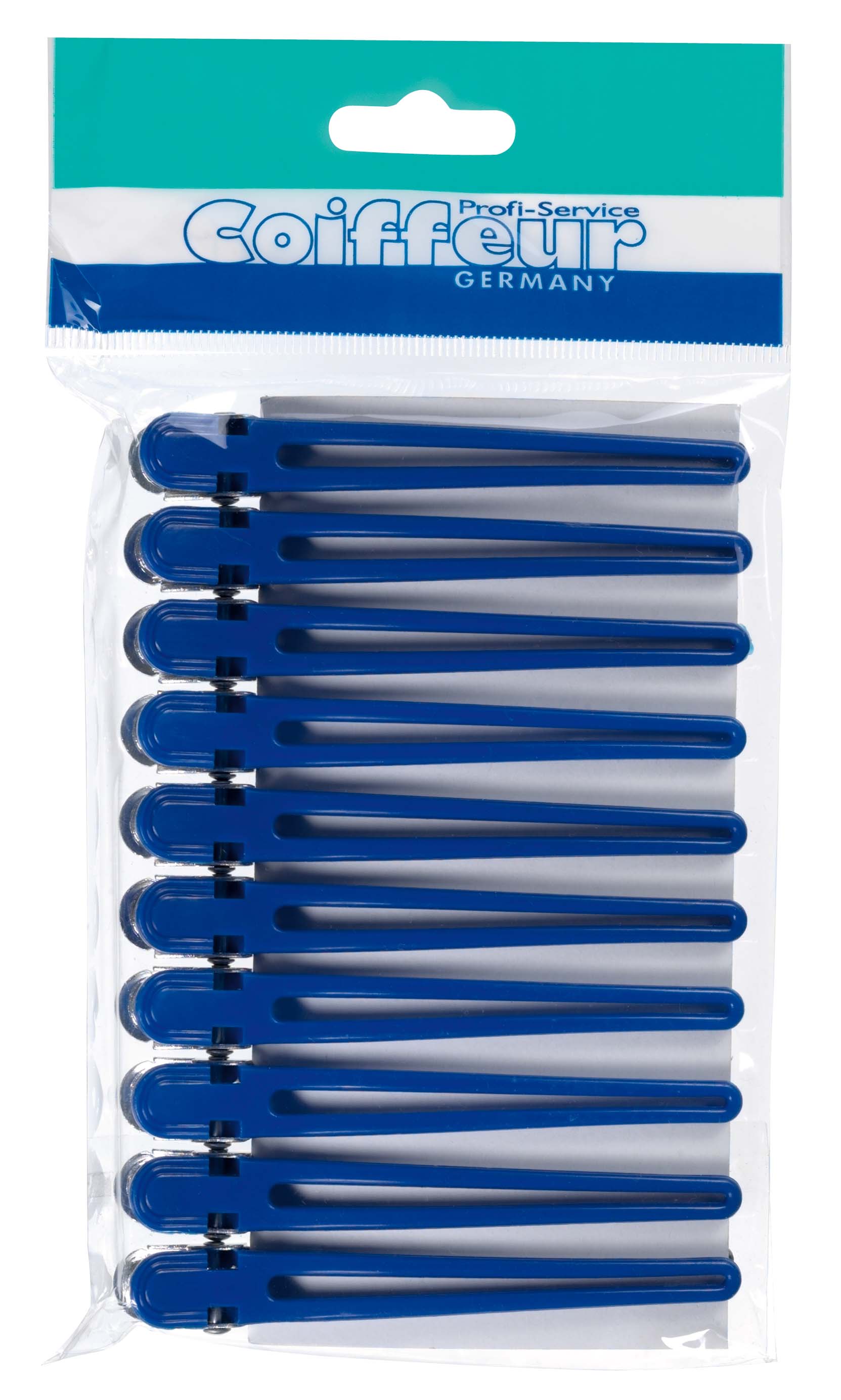 Haarclips Plastik 95Mm Blau Friseur 01 Packung Clip