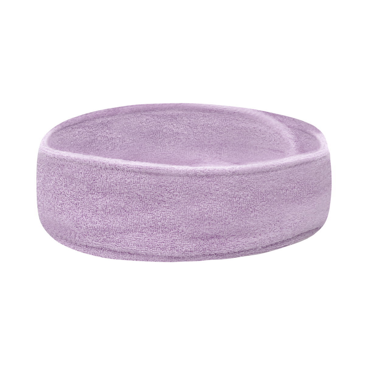 Kosmetikband Frottee Violett – Stirnband mit Klettverschluss