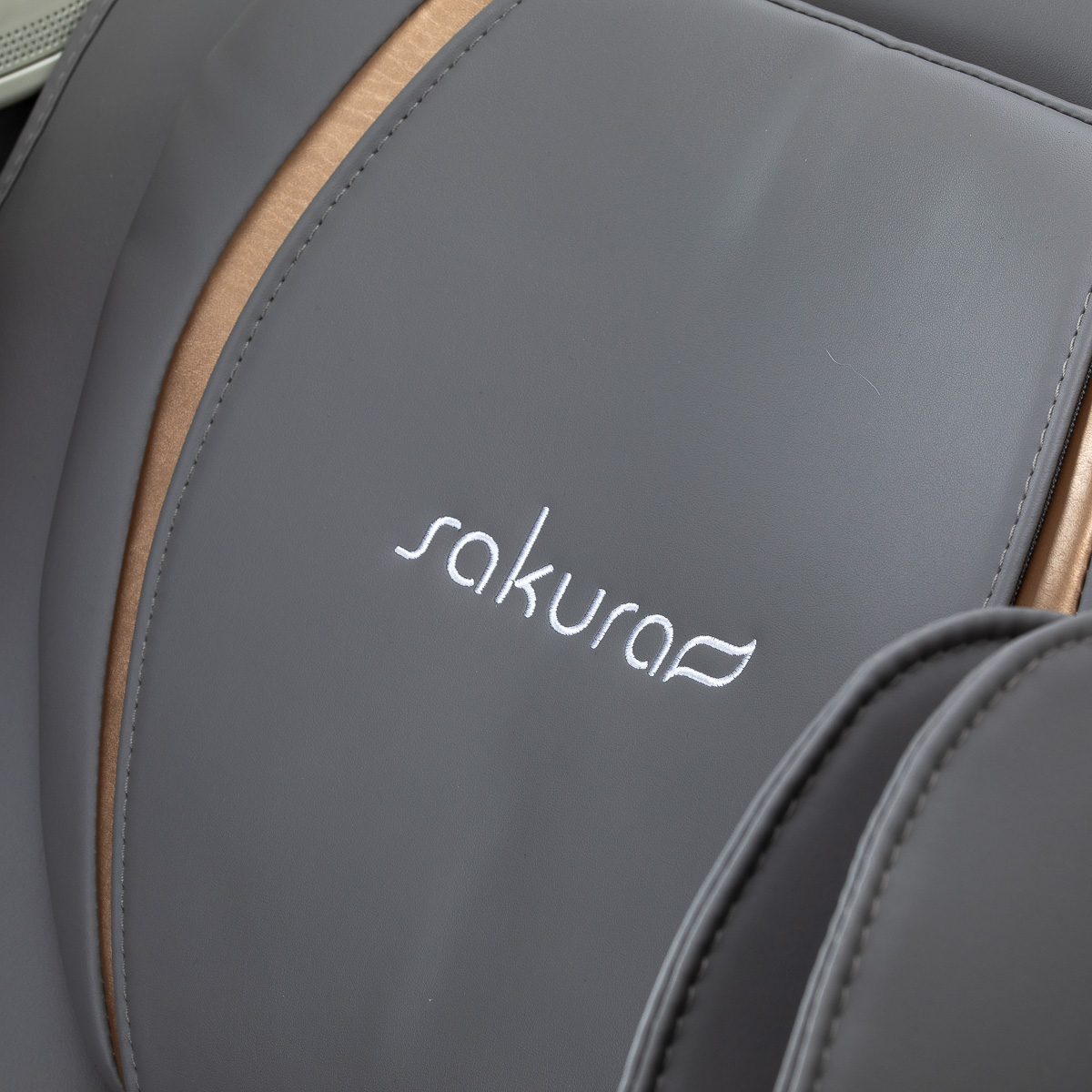 Sakura Massagesessel 809 3D weiß-grau – Profi-Entspannung