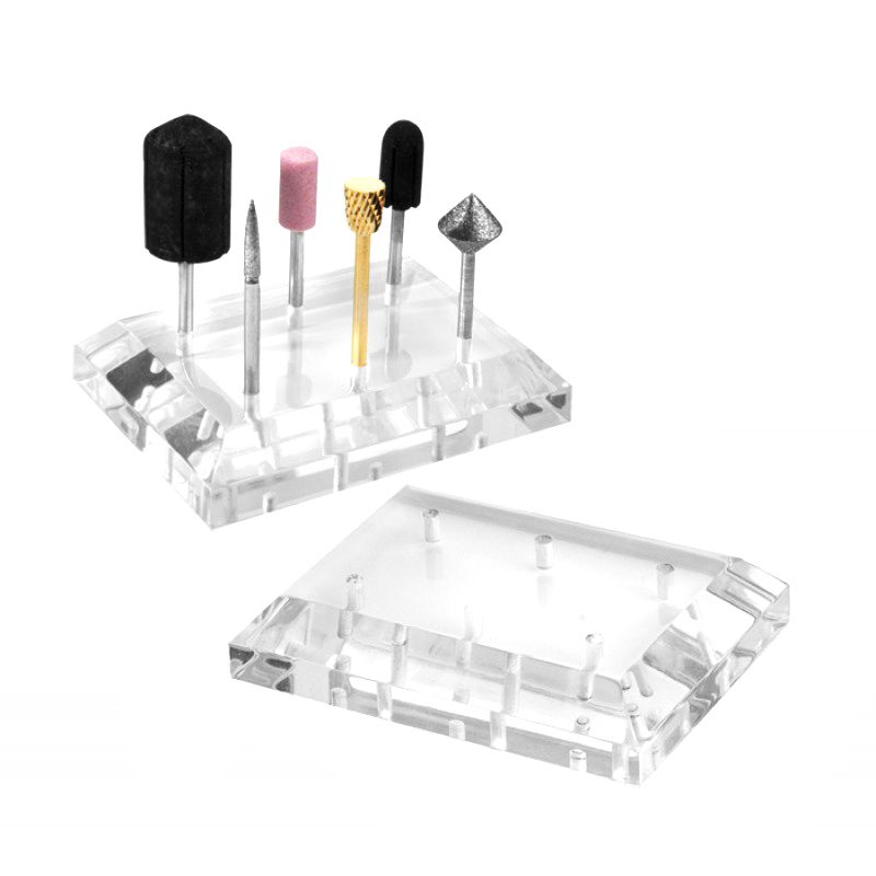 Acryl-Fräserständer für 6 Fräser – Transparent