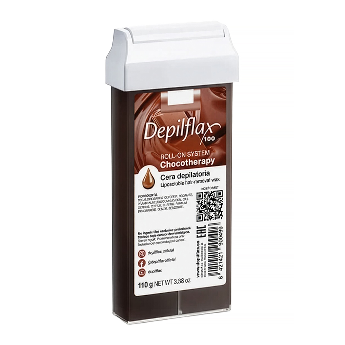 Depilflax Chocotherapy Roll-on Enthaarungswachs 110 g – Cremig