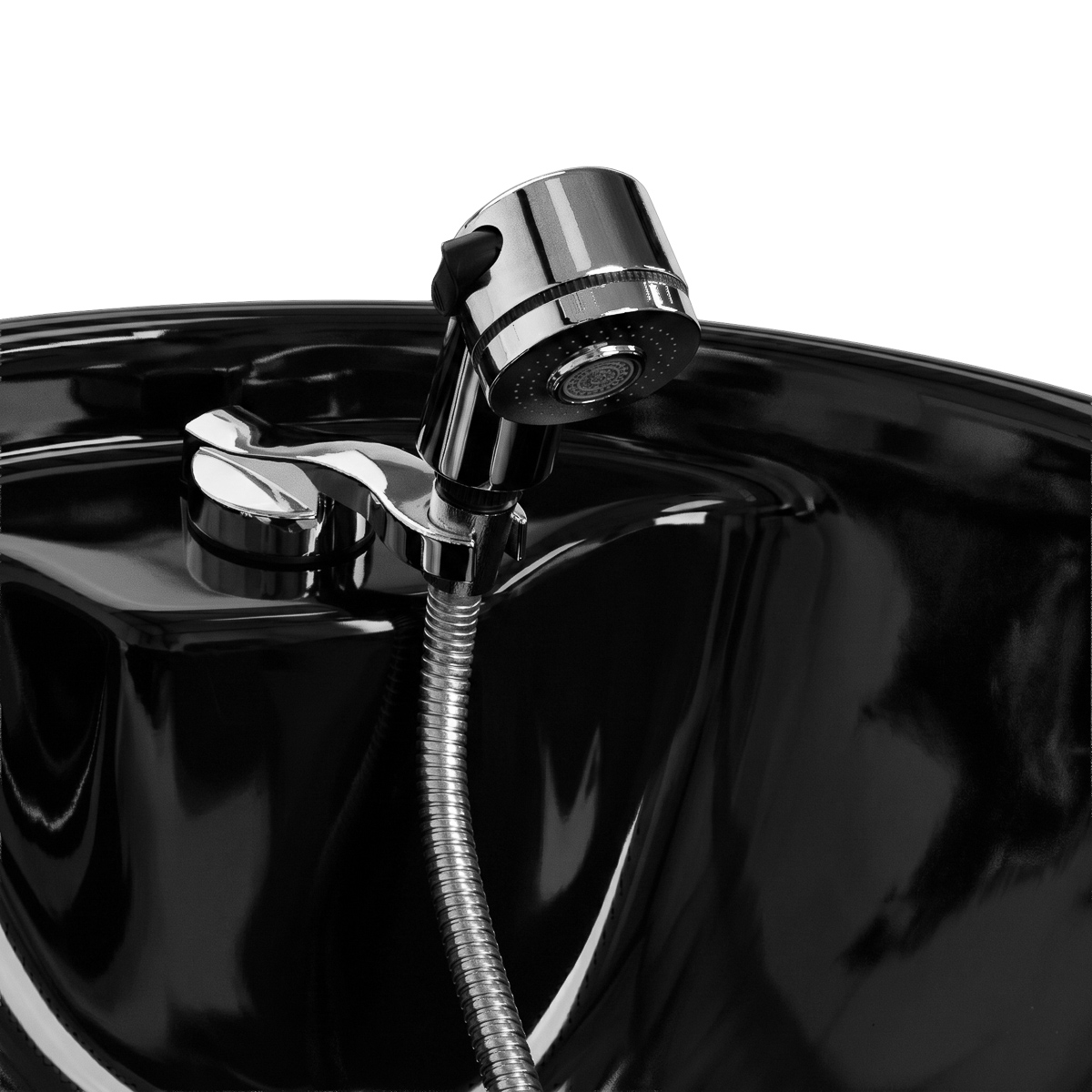 Omega Friseurwaschbecken Marina schwarz – Modern & Ergonomisch