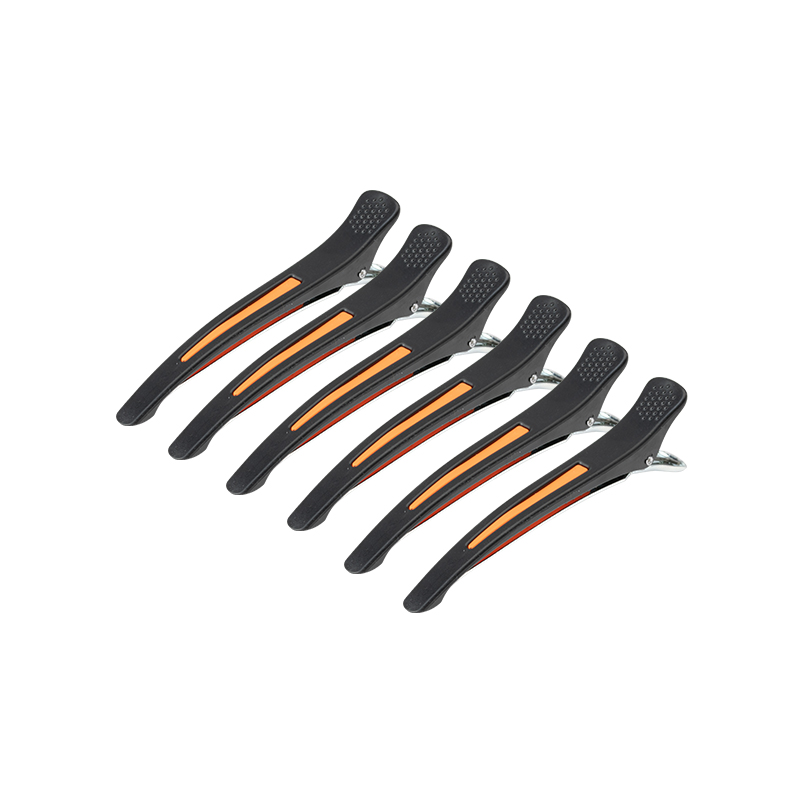 Friseur-Haarspangen Clips 11,5cm Aluminium 6er Set