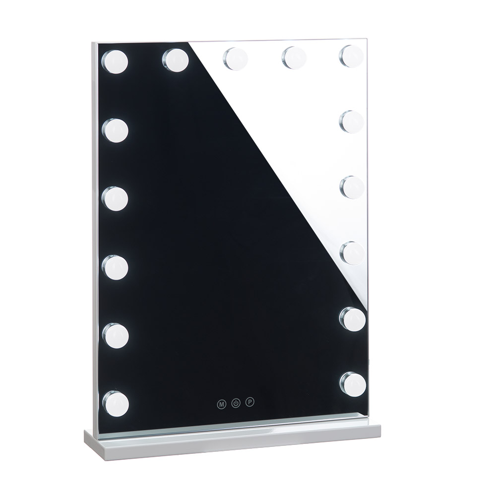 Profi LED-Schminktisch mit USB-Port - 46x58cm Salon Arbeitstisch