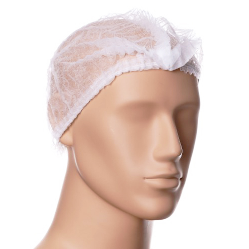 Einweg-Kopfhaube mit Clip 100er Pack Weiß – Hygienehaube für Küche und Kosmetik