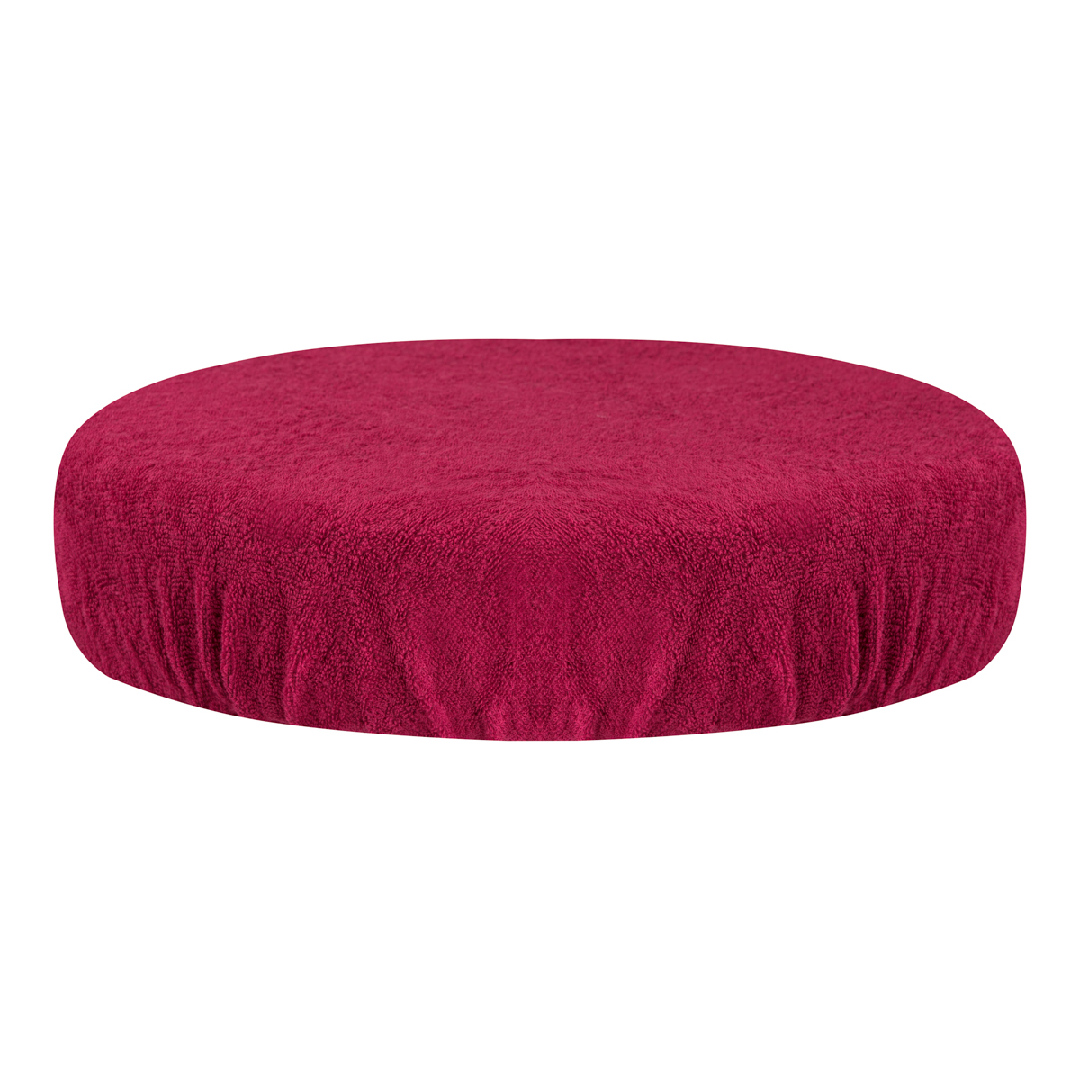 Frotteebezug für Hocker Fuchsia - Elastisch
