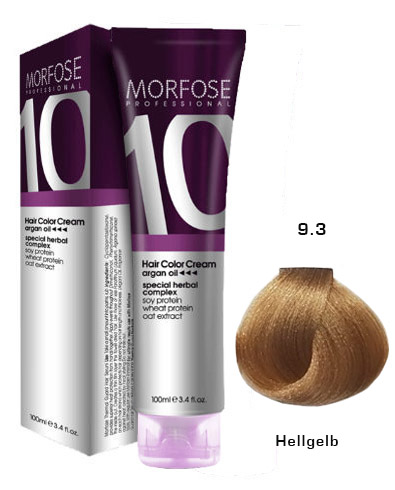 Morfose 10 Creme Haarfarbe Farbton Nr.: 9.3 Hellgelb