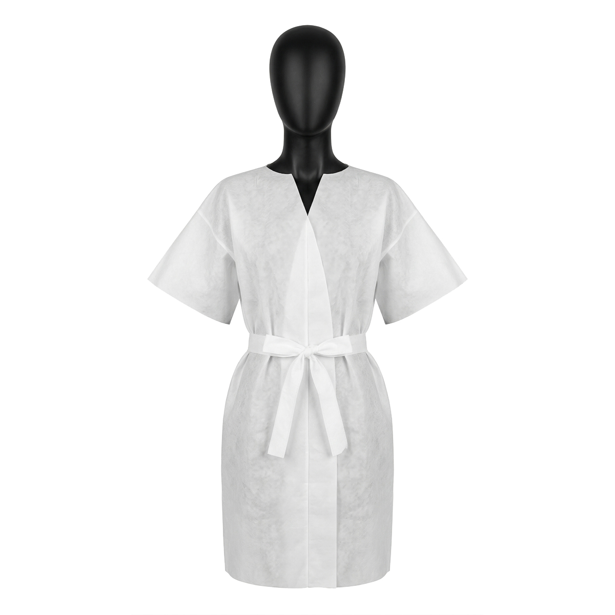 Einweg-Bademantel mit kurzen Ärmeln – Hygiene Einwegartikel