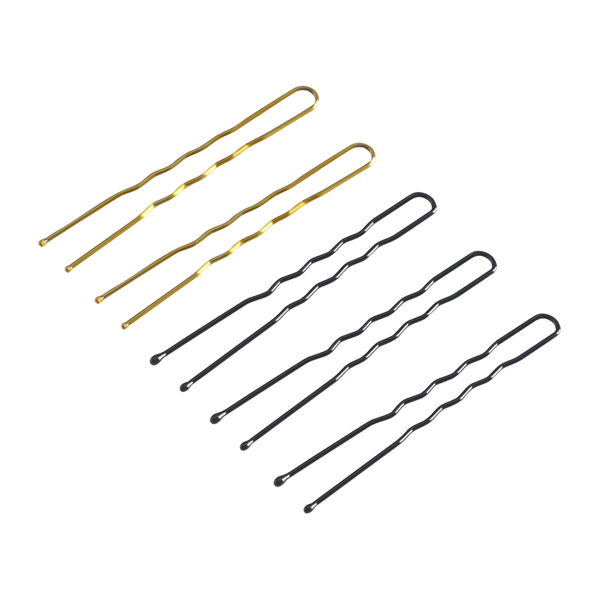 Hair Cokes E-56 Haarkokse 200er Pack Schwarz Gold