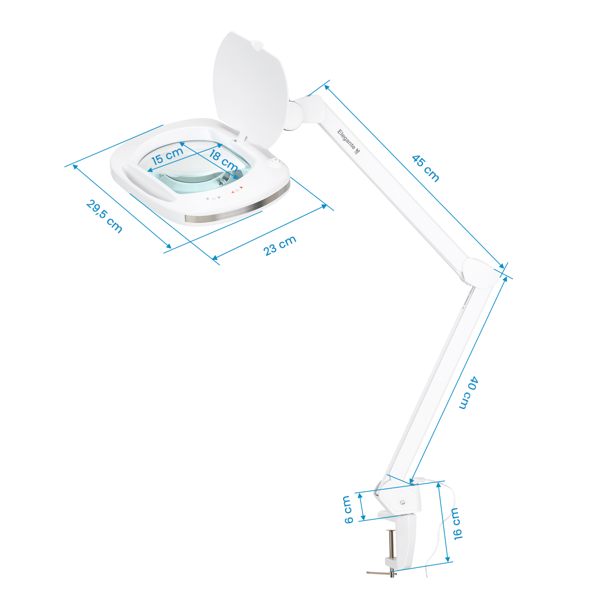 Elegante Lupenleuchte 6030 mit 60 LEDs – Kosmetiklampe