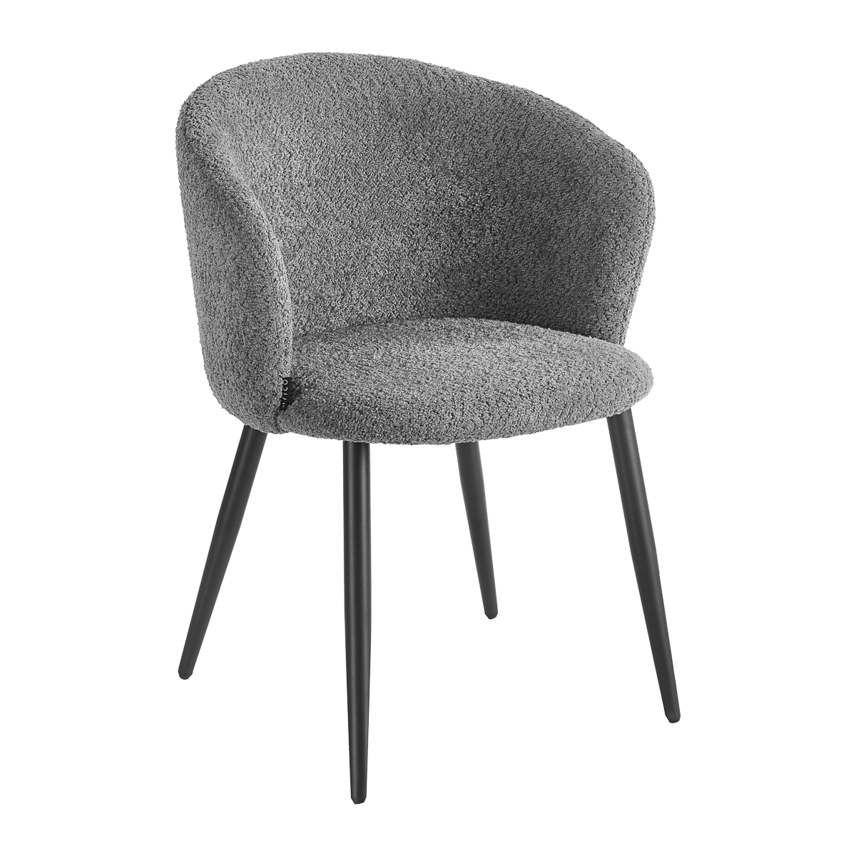 4Rico Verso Salon-Stuhl grau – Ergonomisch mit Armlehnen