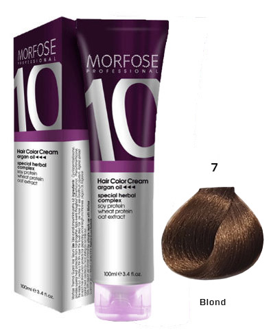 morfose-10-haarfarbe-7-blond Morfose 10 Creme Haarfarbe Farbton Nr.: 7 Blond