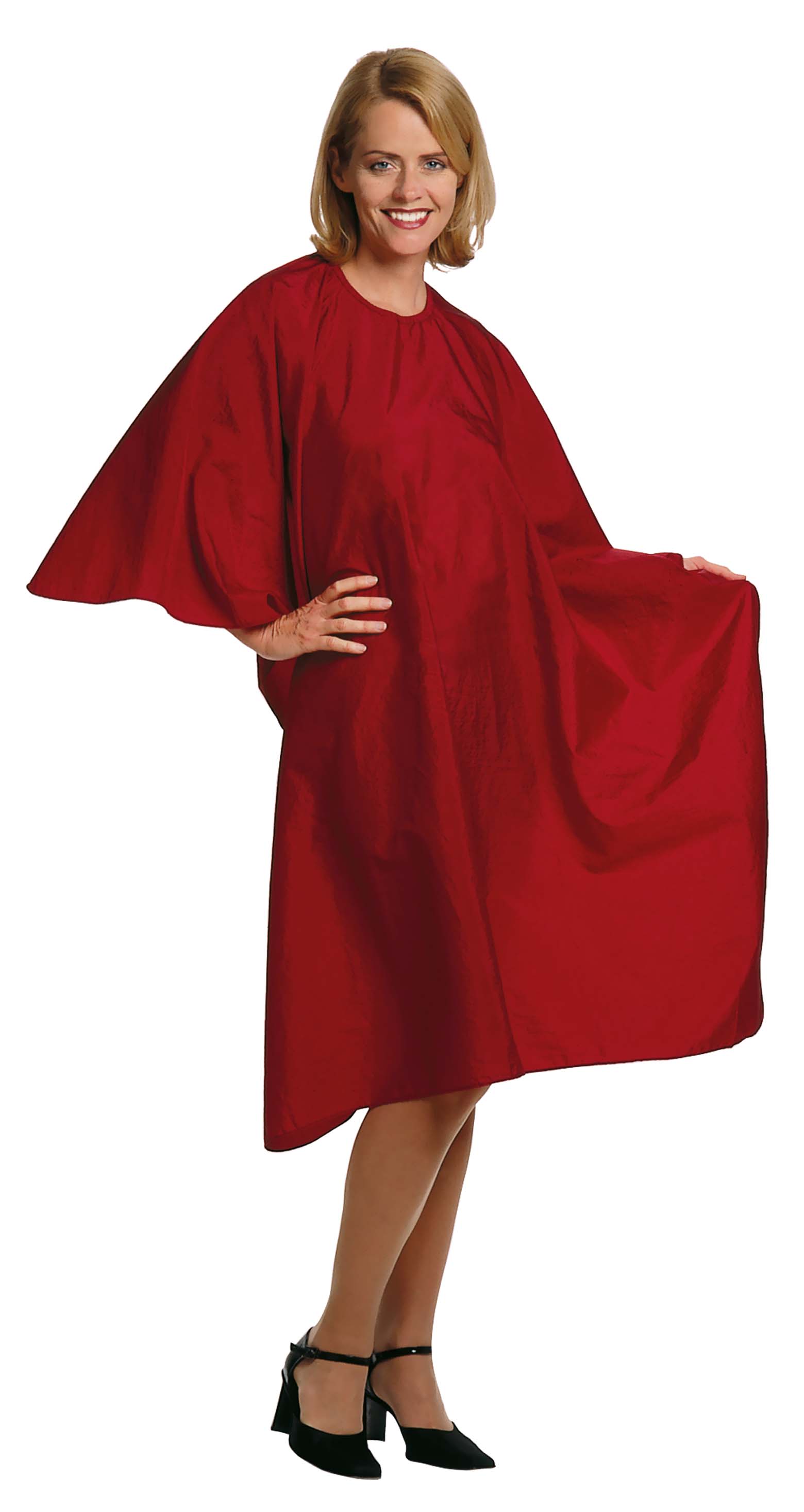 Frisierumhang Crash Weinrot 132x150cm Nylon