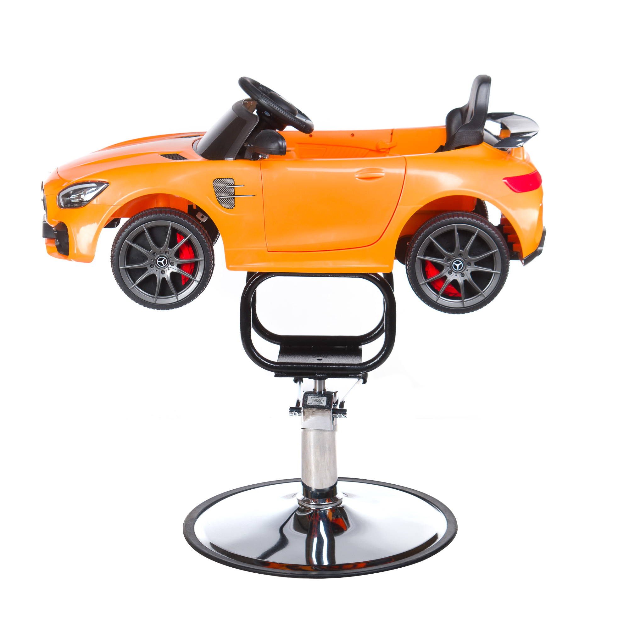 Kinder Friseurstuhl Gelb mit Licht und Sound - Auto-Design