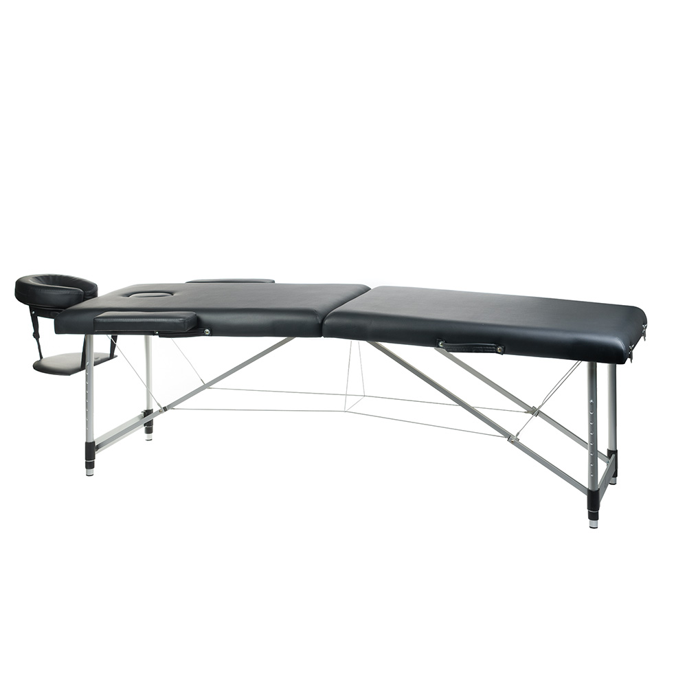 Premium Klappbare Massageliege Schwarz - Mobile Wellness Lösung