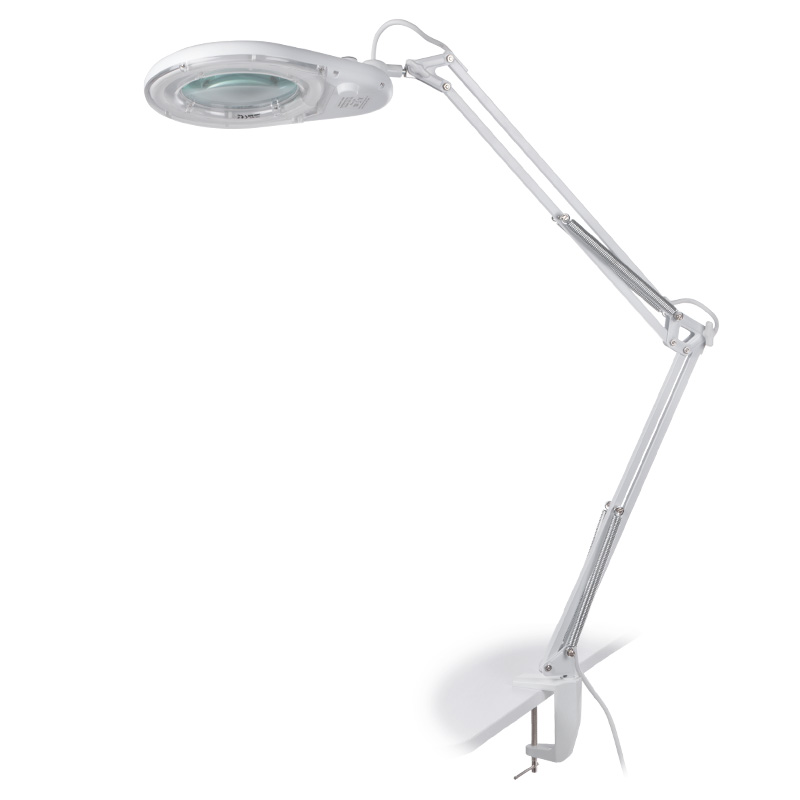 Professional LED Kosmetiklampe mit Lupe und Dimmer 12W