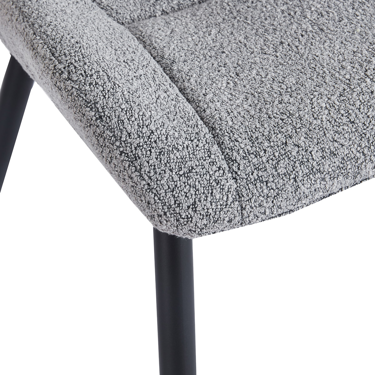 4Rico Lucente Stuhl grau – eleganter Salon- und Bürostuhl
