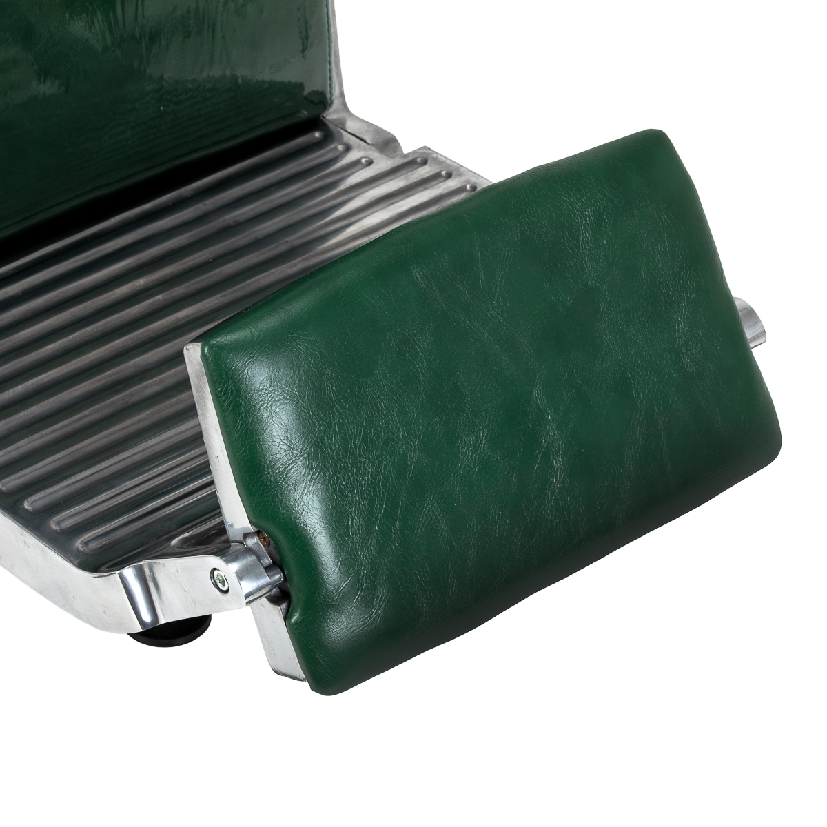 Gabbiano Friseurstuhl Royal X grün – Hydraulik & Motorrad-Style