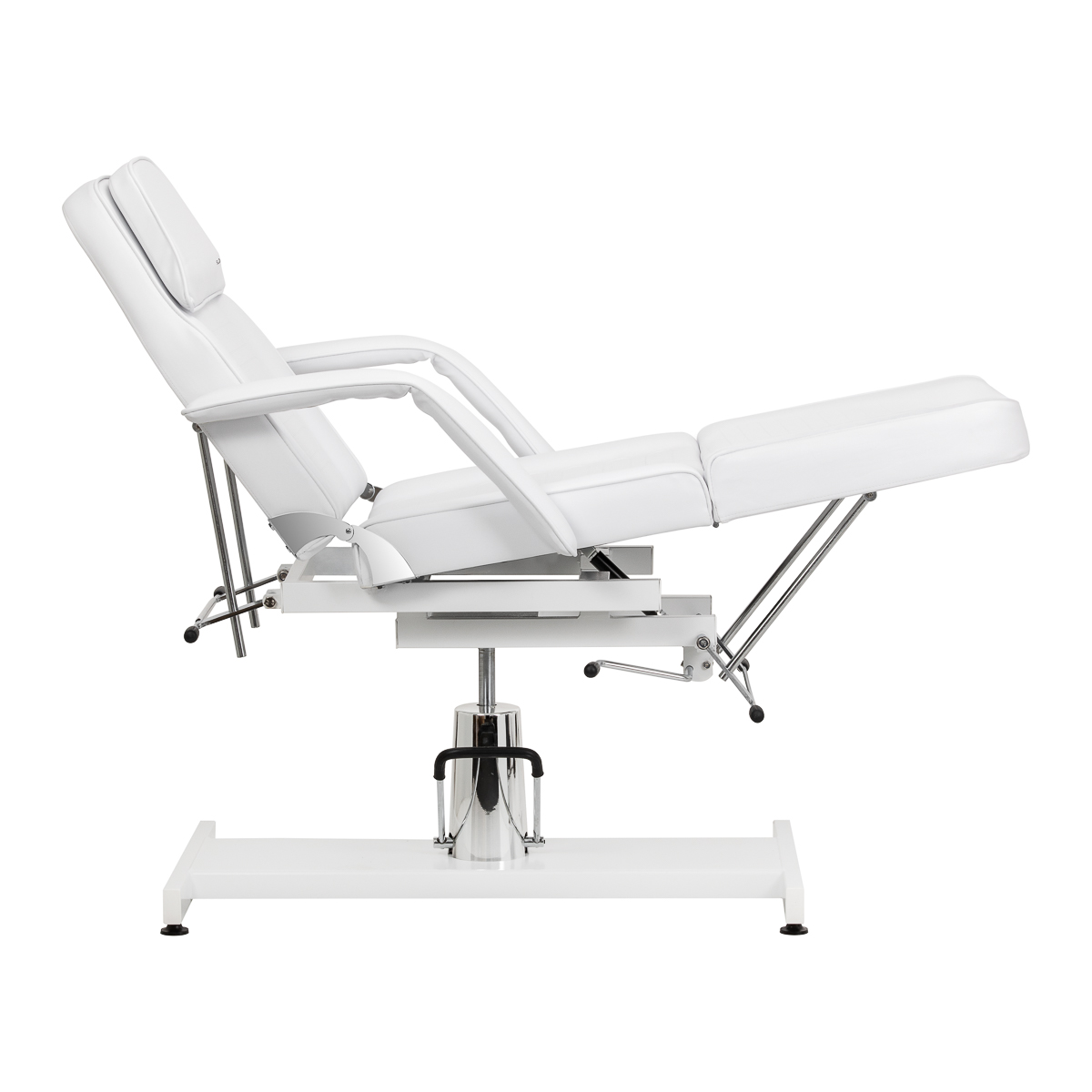 Sillon 210 Kosmetikstuhl hydraulisch weiß mit Schaukelfunktion