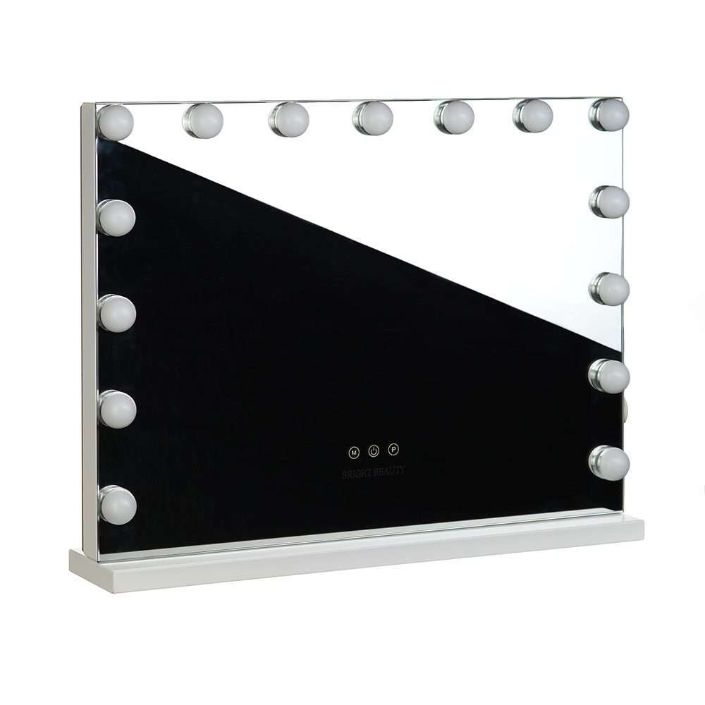 Hollywood Profi LED-Schminkspiegel 58x43cm mit Touch-Dimmer & USB