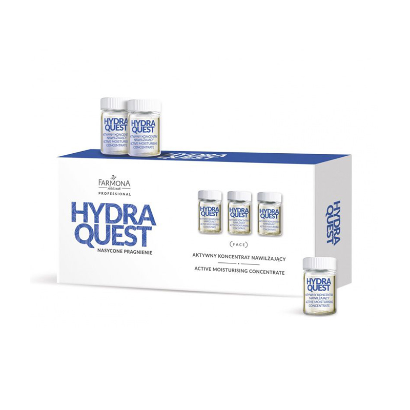 Farmona Hydra Quest aktives Feuchtigkeitskonzentrat - intensive Pflege 10x5ml Ampullen