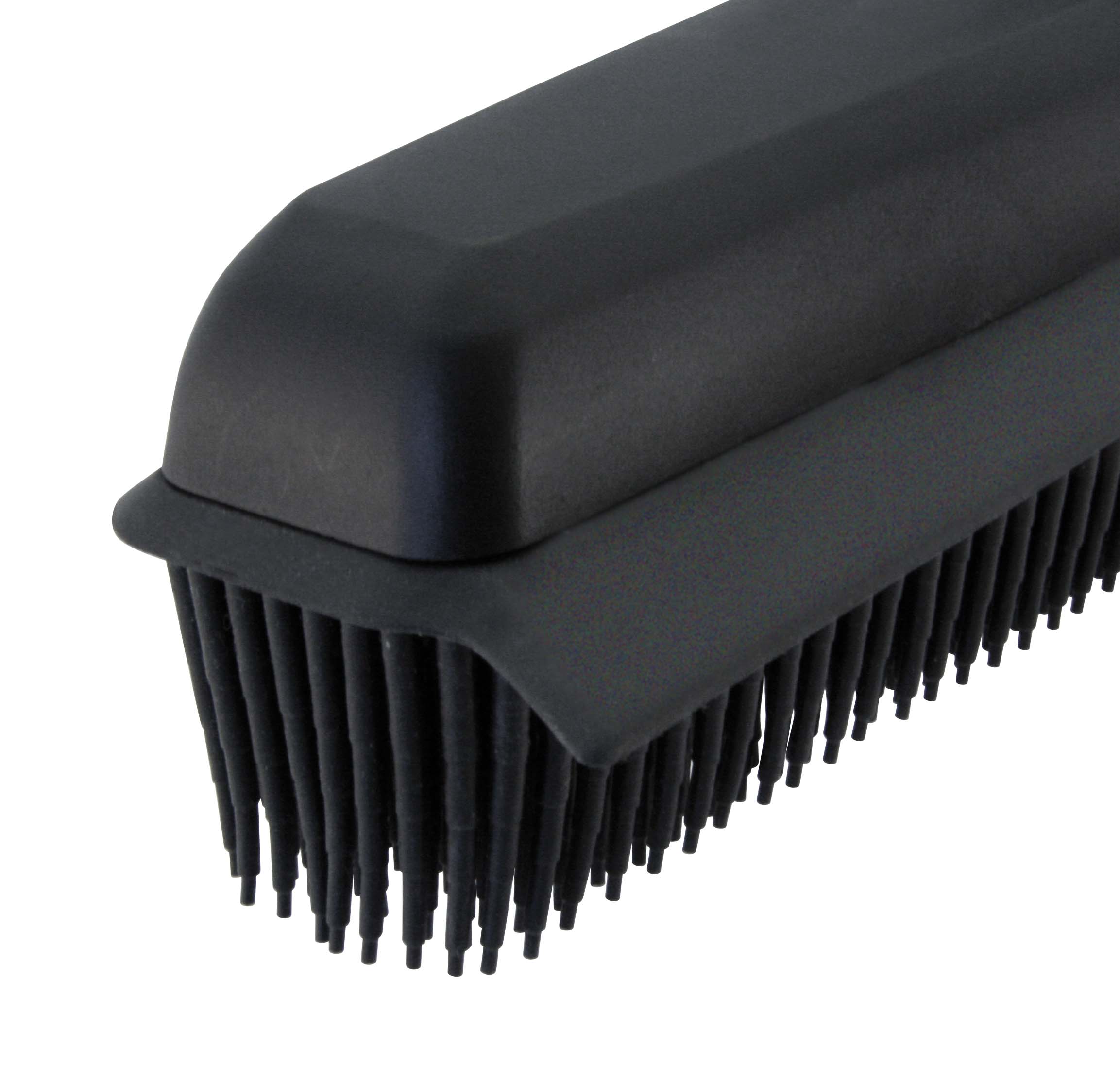 Gummibesen Sweeper 7X33Cm Schwarz Friseur 01 Detail