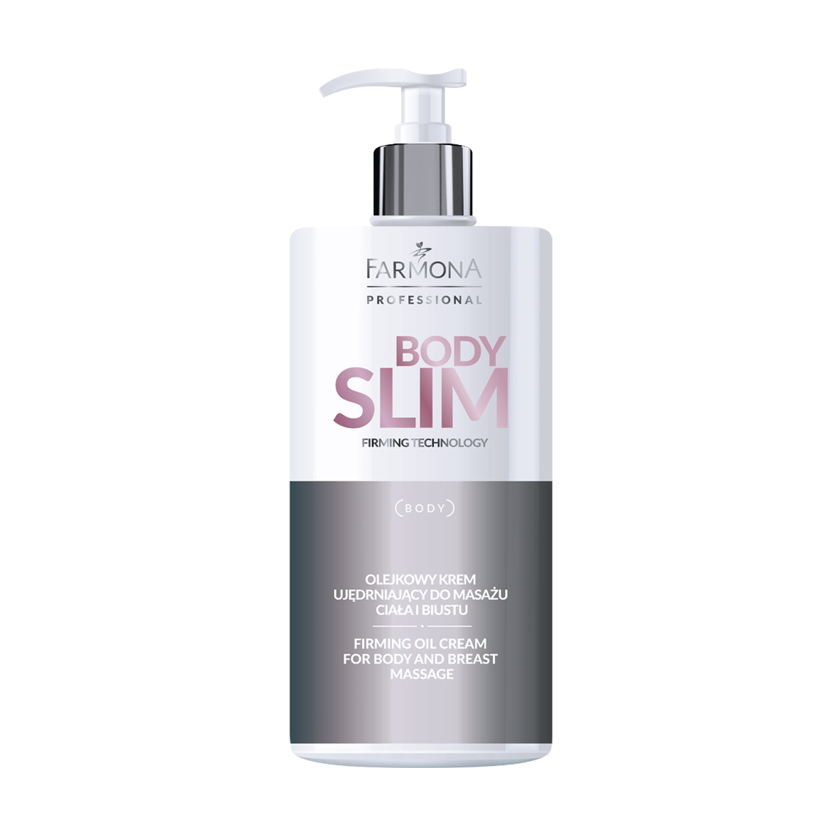 Farmona Öl-Massagecreme für Körper und Dekolleté 500 ml - Intensive Pflege für Haut und Neckline