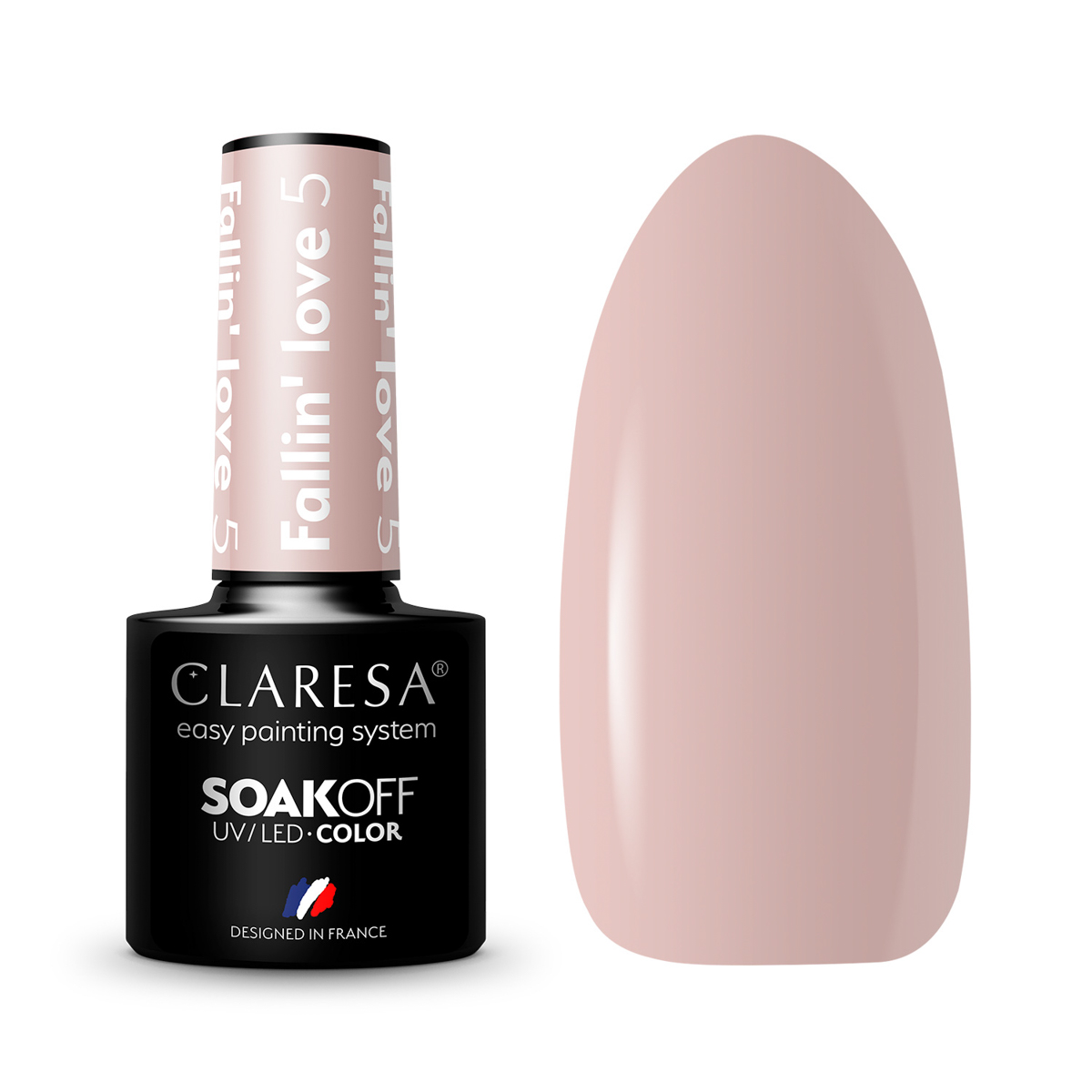 CLARESA Gel Politur FALLIN'LOVE 5 Hellbeige 5g