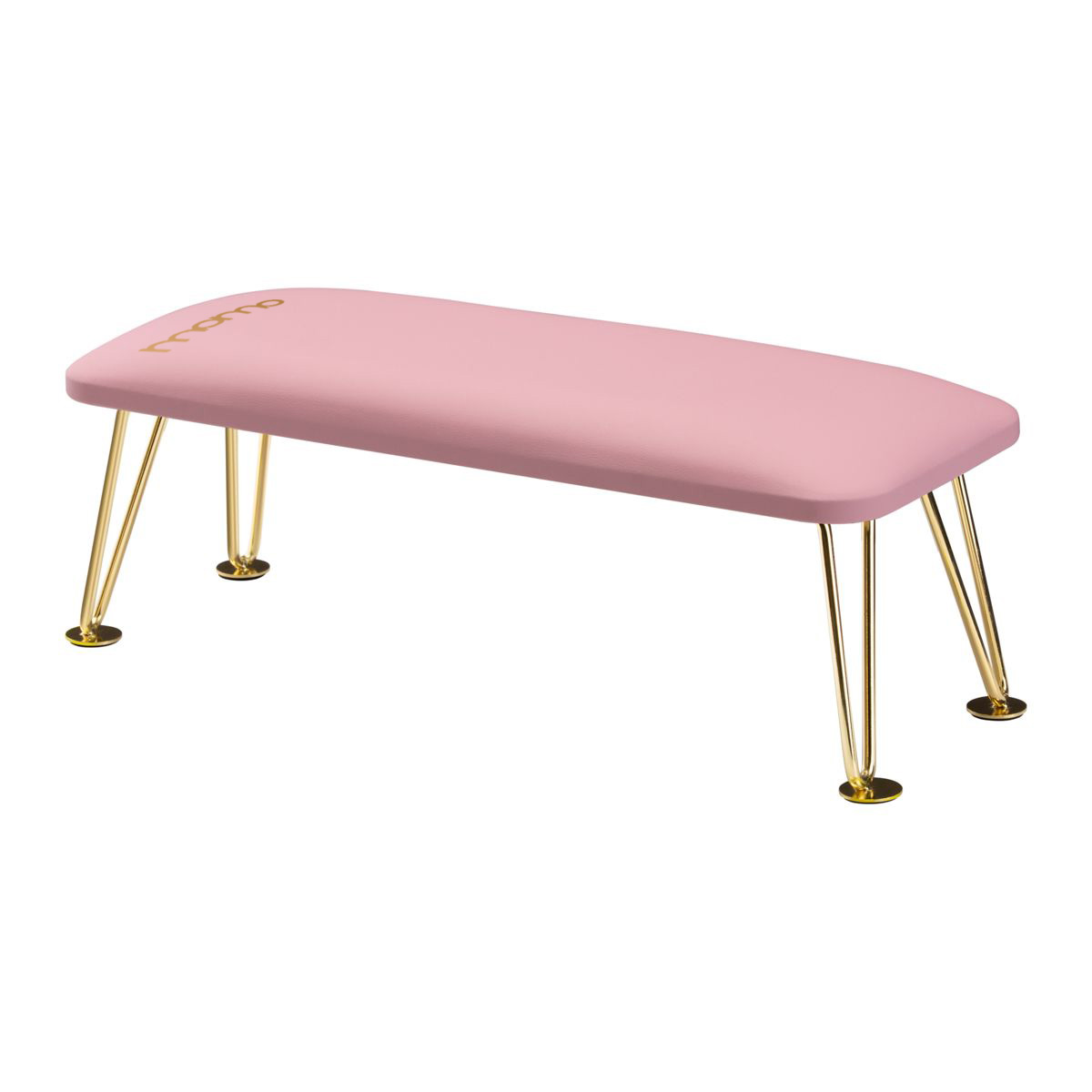 6M Maniküre Handauflage Gold Pink – Kunstleder