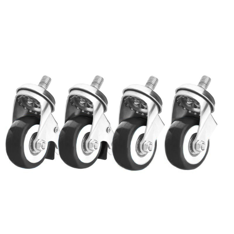 Rollensatz für Stühle Basic 4er Set – Metall-Gummi