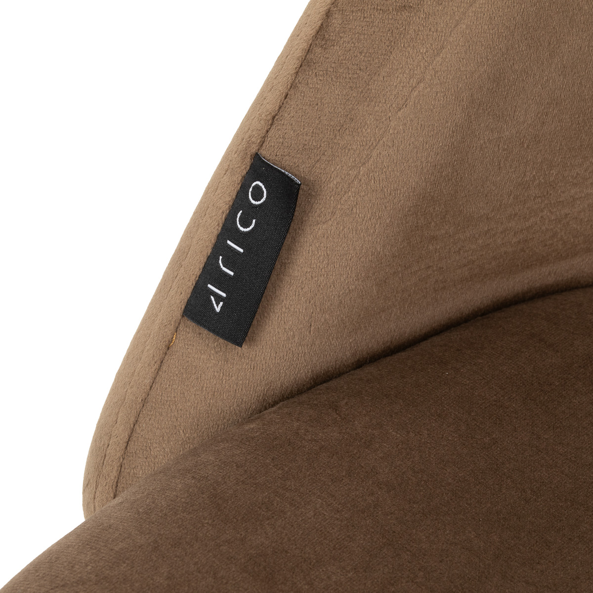4Rico Arco Drehstuhl braun – höhenverstellbar mit Velours