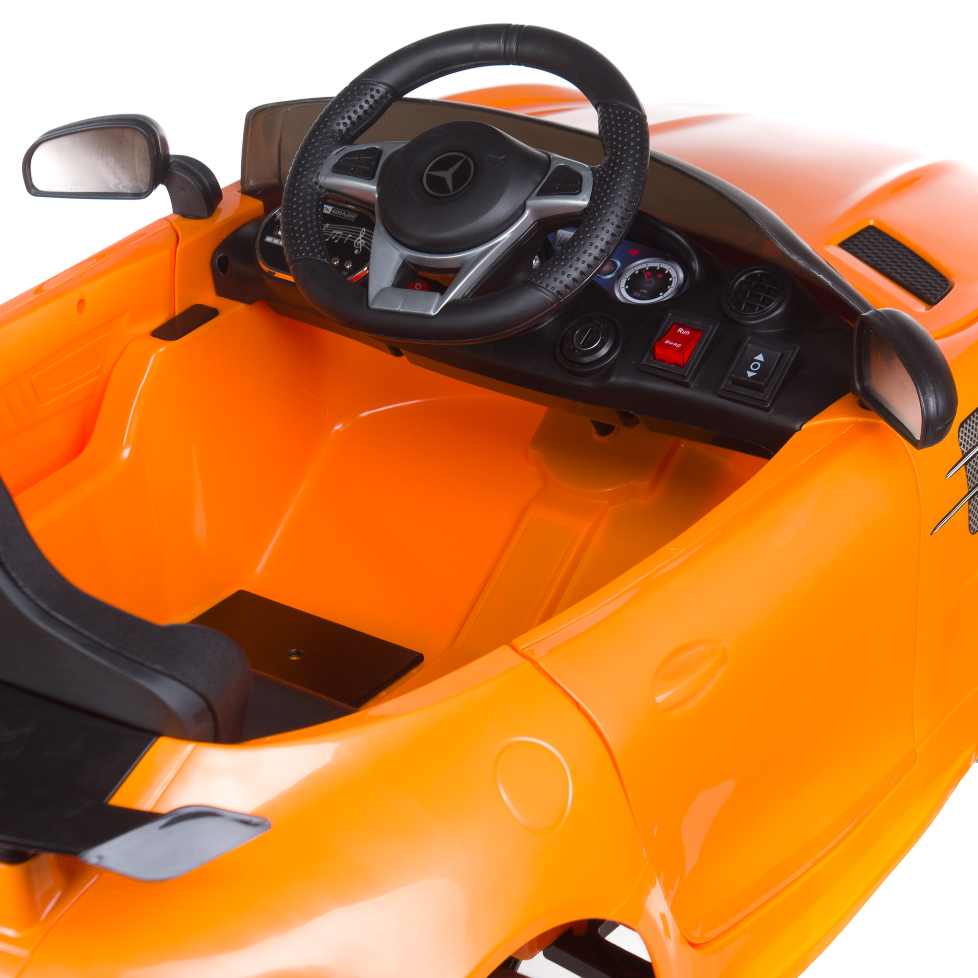 Kinder Friseurstuhl Gelb mit Licht und Sound - Auto-Design