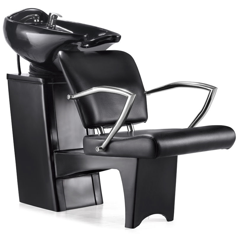Gabbiano Friseurbecken Q-2278 Schwarz | Professionelles Waschbecken für Friseure