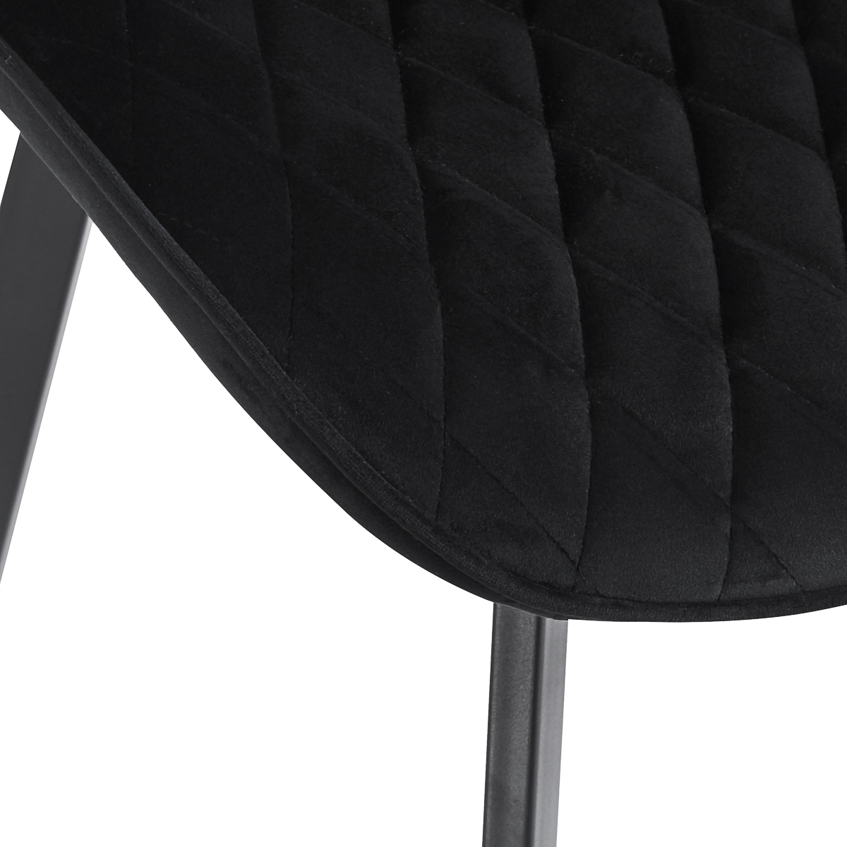 4Rico Vetro Stuhl schwarz – Eleganter Salonstuhl modern