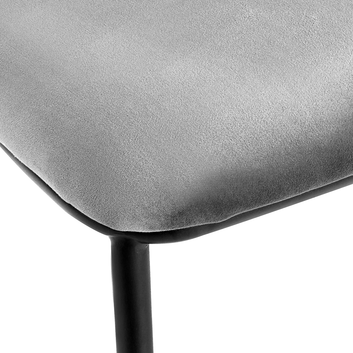 4Rico Stuhl Linea grau - Moderner Salonstuhl mit Eleganz