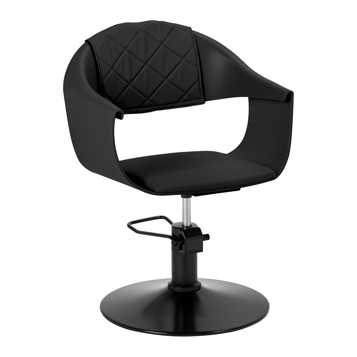 Hair System Friseurstuhl Halo Noir - Premium Frisörstuhl in Schwarz