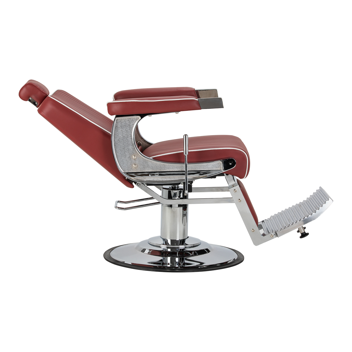 Barberstuhl Gabbiano Visionerio+ Rot Chrom – Hydraulik - Ansicht 3