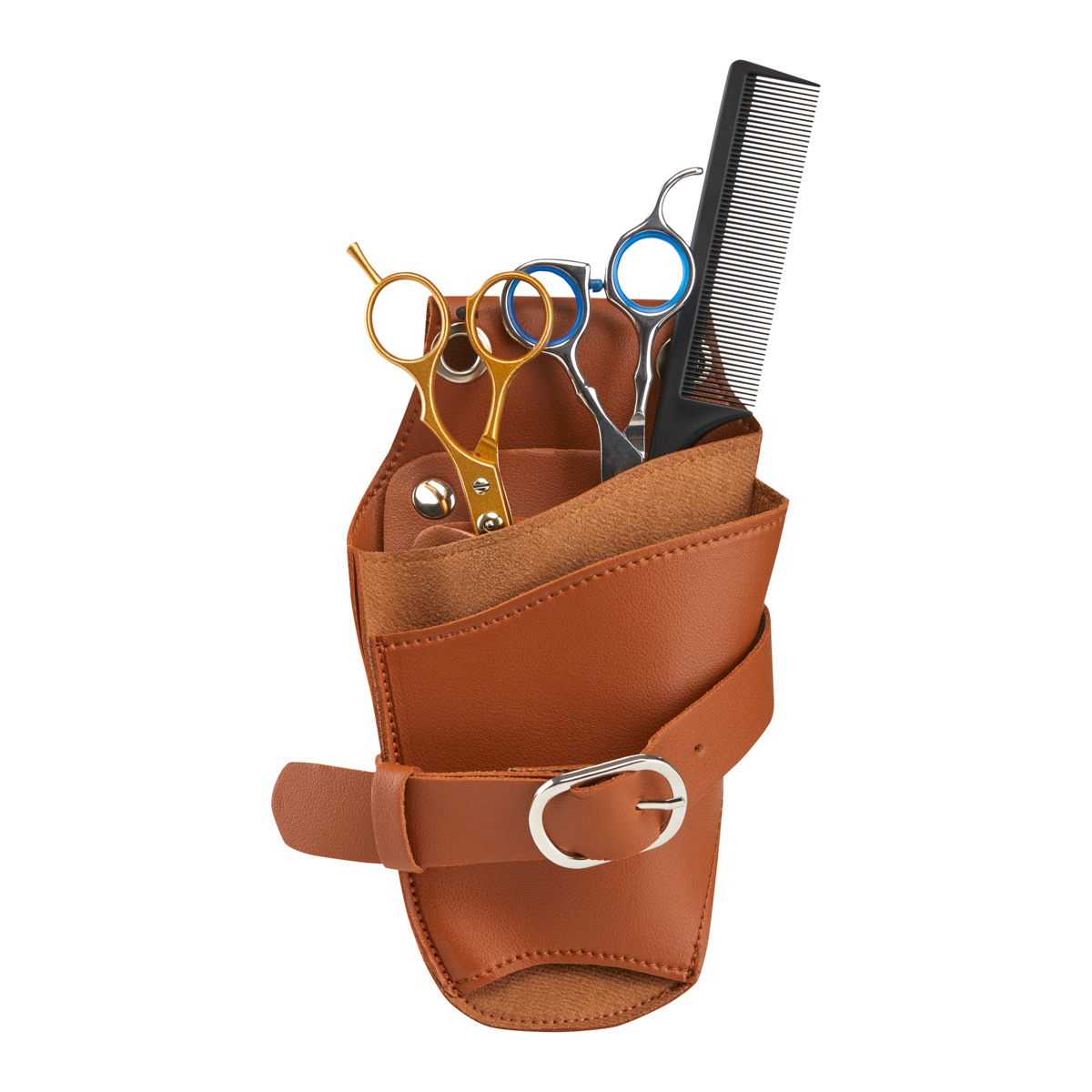 Holstergürtel für Friseurschere T11 Braun