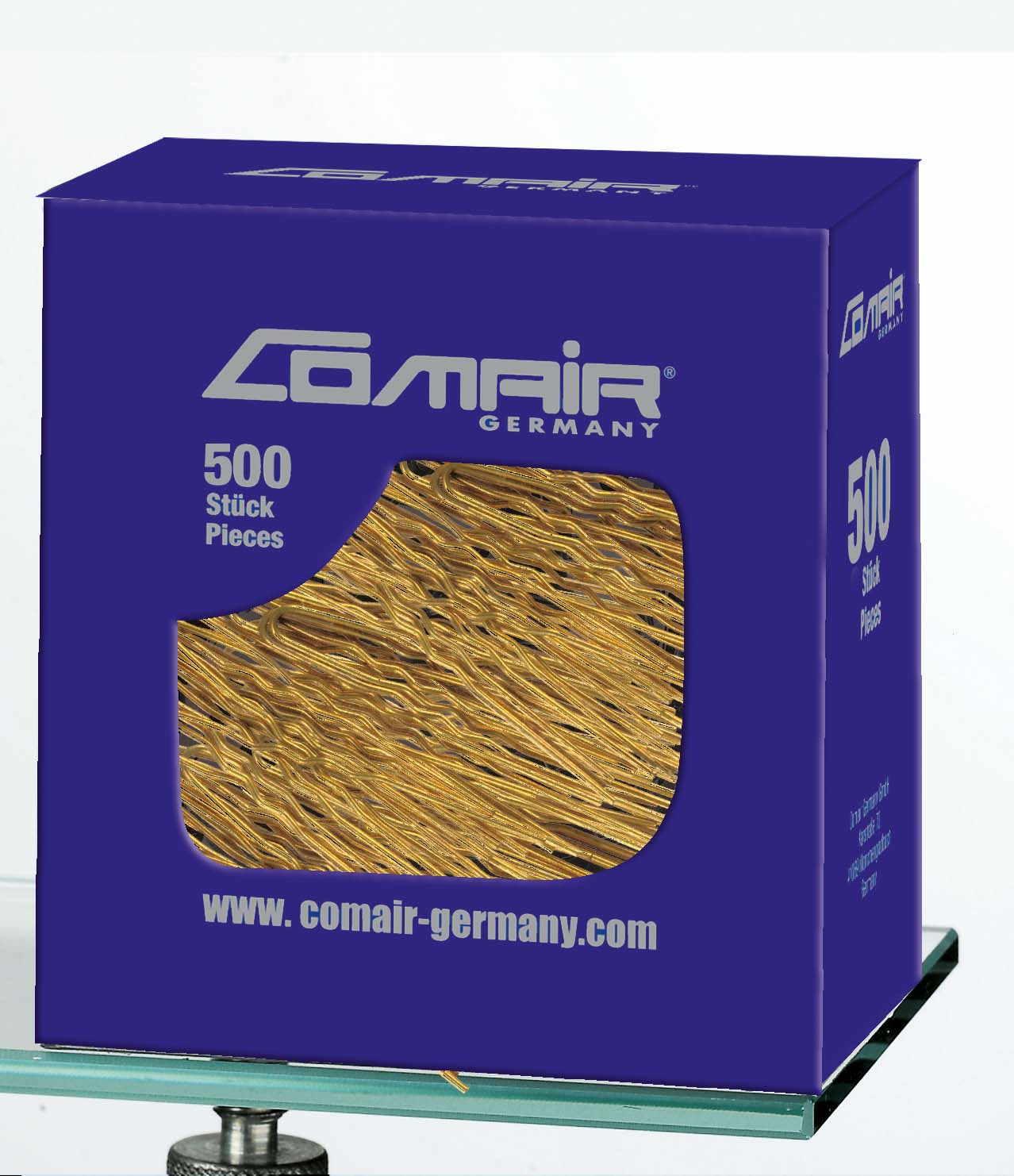 Lockennadeln Gold Duenn Packung 50Er 65Mm Friseur 01