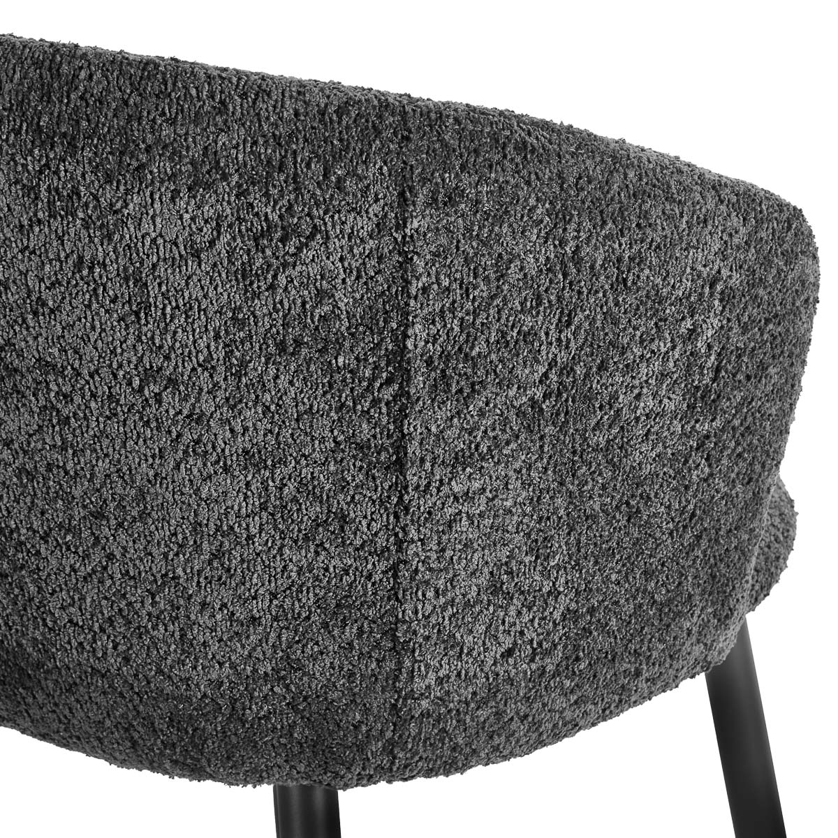 4Rico Verso Stuhl schwarz – Ergonomischer Salon-Empfangsstuhl